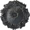 Ekena Millwork Plymouth Ceiling Medallion (Fits Canopies up to 1 5/8"), Hand-Painted Pewter, 16 3/4"OD x 1 3/8"P CM16PLPES - alternate 1
